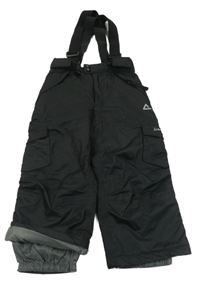 Černé šusťákové funkční oteplovačky s kšandami Dare 2B