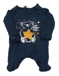 Tmavomodrý overal s medvídkem Dopodopo