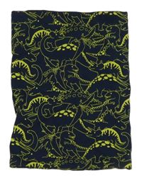 Tmavomodrý nákrčník s dinosaury 