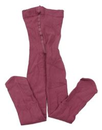 Tmavoružové pančuchy H&M