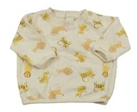 Smotanová mikina so zvířaty Primark