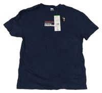 Nové - Tmavomodré tričko s nápisem F&F