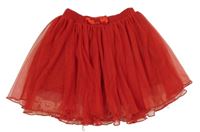 Červená tylová sukňa Lindex