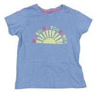 Svetlomodré tričko so slniečkom Primark