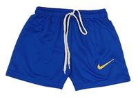 Modré športové kraťasy s logem Nike