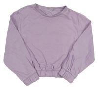 Lila crop mikina Little kids