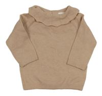 Světlerůžový svetr s volánky F&F