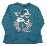 Zelené triko s potiskem C&A