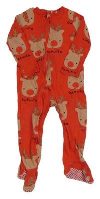 Červený overal se soby F&F