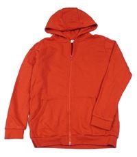 Červená prepínaci mikina s kapucňou Tu