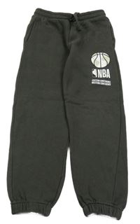 Kávové tepláky s potlačou Zara