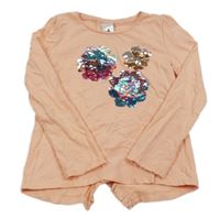 Meruńkové triko s flitry Palomino