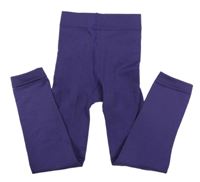 Fialové pančuskové legíny L&D