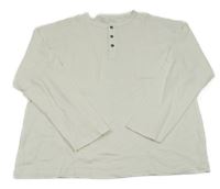 Biele tričko s vreckom a gombíkmi Zara