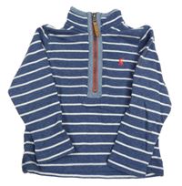 Tmavomodro-biela pruhovaná mikina Joules