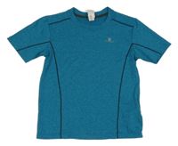 Modro-zelené melírované športové funkčné tričko Decathlon