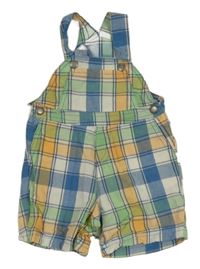 Barevné kostkované plátěné kraťasy Kanz