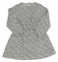 Biele ľahké kvetované šaty C&A