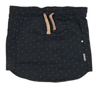 Antracitová tepláková bodkovaná á sukňa Tumble´n Dry