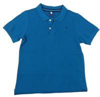 Modrozelené polo tričko s výšivkou joules