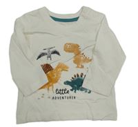 Bílé triko s dinosaury Matalan
