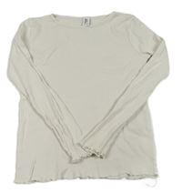 Smotanové rebrované tričko zn. YIGGA