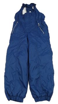 Tmavomodré šusťákové zimní laclové oteplovačky FORMICULA