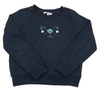 Tmavomodrá mikina s čumáčkem BESTies