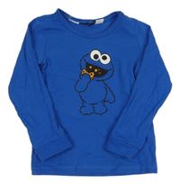 Cobaltově modré pyžamové triko s Keksíkem