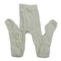 Biele vzorované pančuchy H&M