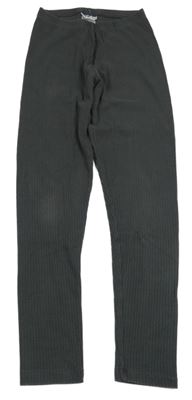 Tmavosivé rebrované legíny Y.F.K.