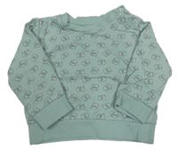 Olivovošedá mikina s medvedíkmi SeaSons