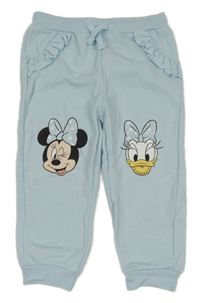 Světlemodré tepláky s Minnie a Daisy a volánky Disney