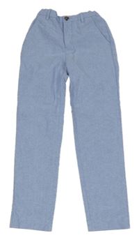 Modré melírované chino nohavice H&M