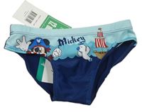 Tmavomodro-modré chlapčenské plavky s Mickey mousem zn. Disney