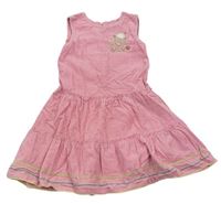 Ružové menšestrové šaty s kvietkami Adams