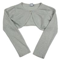 Sivé trblietavé svetrové bolerko H&M
