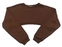 Hnedá crop mikina Matalan