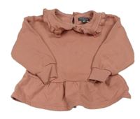 Staroružová mikina s golierikom Primark