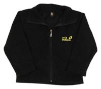 Čierna fleecová prepínaci funkčná mikina Jack Wolfskin