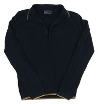 Tmavomodrý polo sveter Next