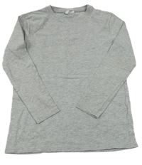 Šedé melírované triko Famy