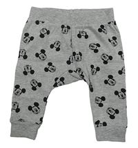 Šedé melírované tepláky s Mickeym Disney