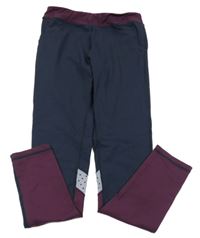 Tmavomodré sportovní legíny