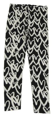 Nové - Černé legíny se srdíčky George