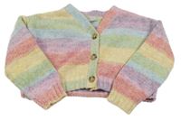 Farebný pruhovaný prepínaci crop sveter Kiki&Koko