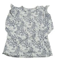 Bílé triko s korály a rybami Topomini