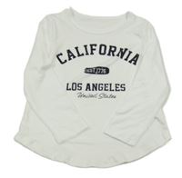 Bílé triko s nápisem