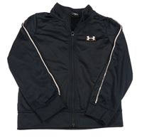 Černá sportovní propínací funkční mikina s logem Under Armour