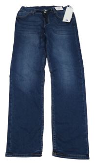 Nové - Tmavomodré teplákové jogger rifle H&M